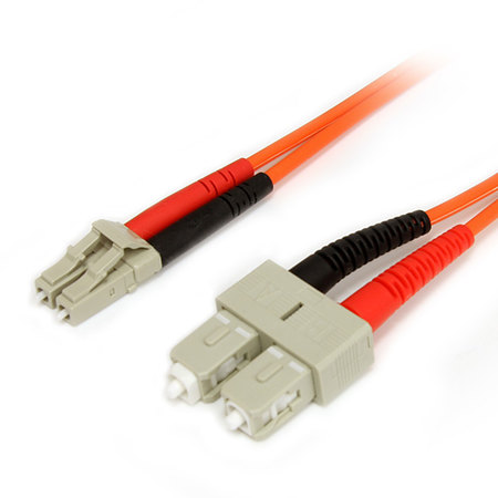 STARTECH.COM 2m Fiber Optic Cable - Multimode Duplex 62.5/125 LSZH, LC/SC FIBLCSC2